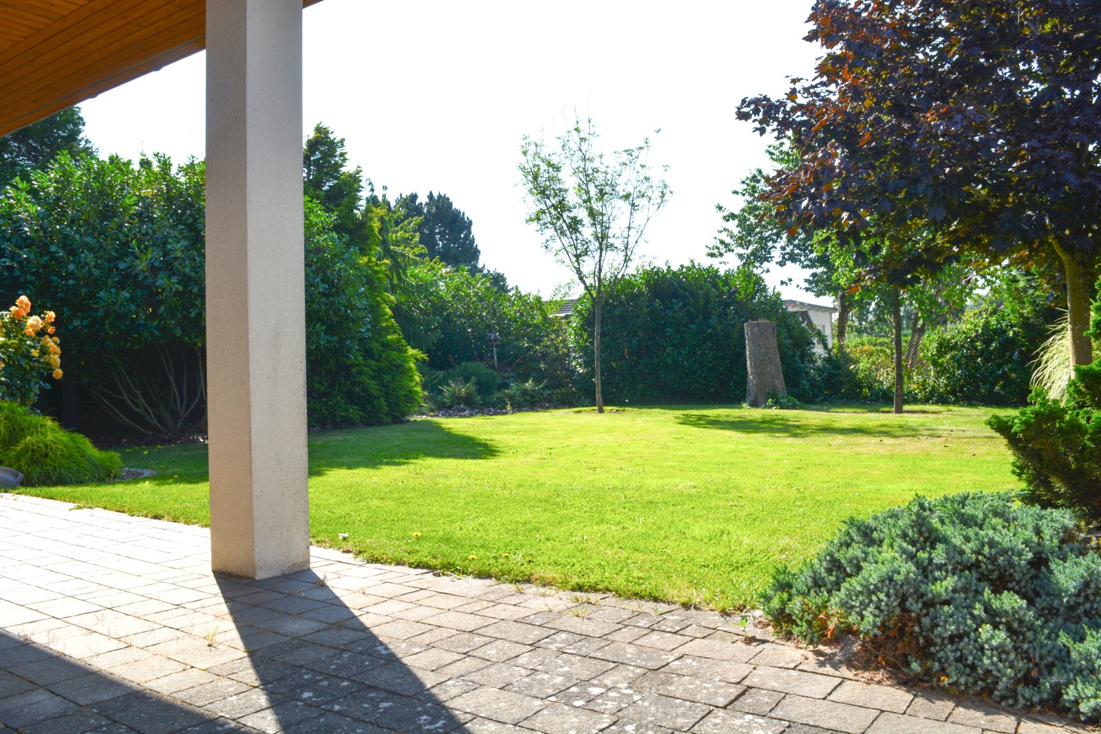 Terrasse mit Blick in Garten