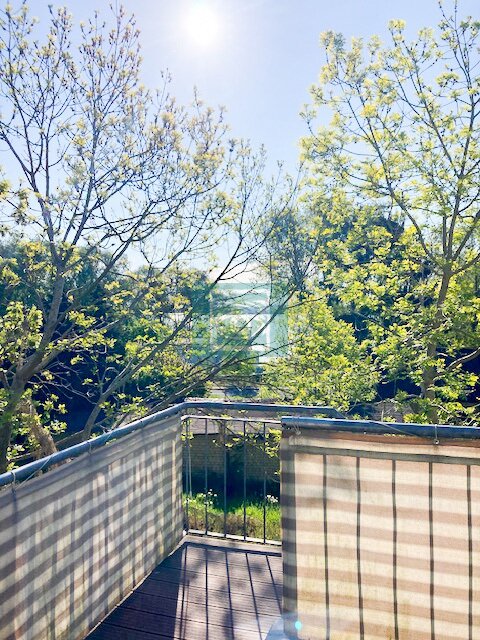 Dachterrasse  Fewo m. seitlichem Boddenblick